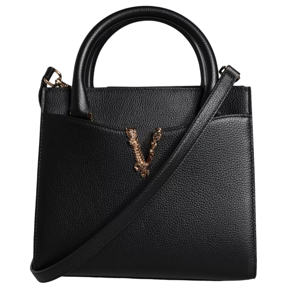 🎉HOST PICK‼️ 🔥VERSACE🔥 Virtus Bag in Black Grained Calfskin Leather✨✨✨